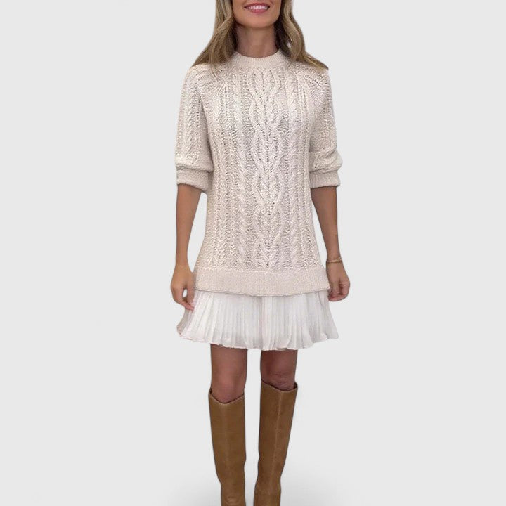 Ashlyndora | Elegancka Sukienka Swetrowa