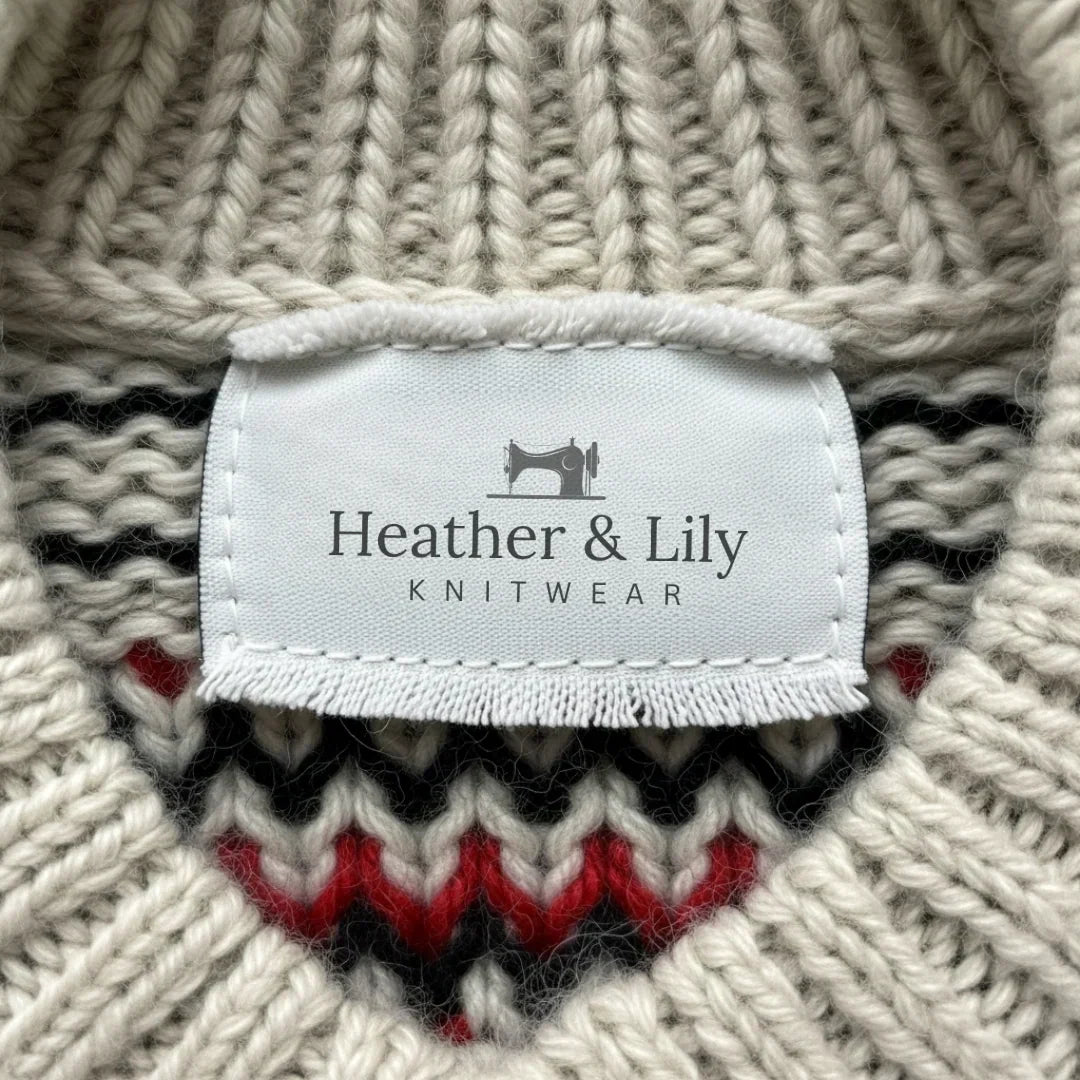 Sophie | Vintage Islandzki Sweter z Wełny