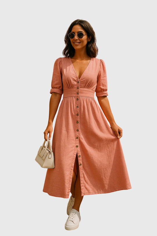Jacqueline™ | Elegancka Sukienka Dżinsowa
