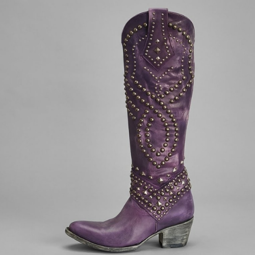 Wessina – Kozaki do kolan w stylu western