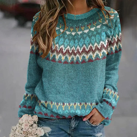 Quinzeloraa | Poncho w stylu islandzkim