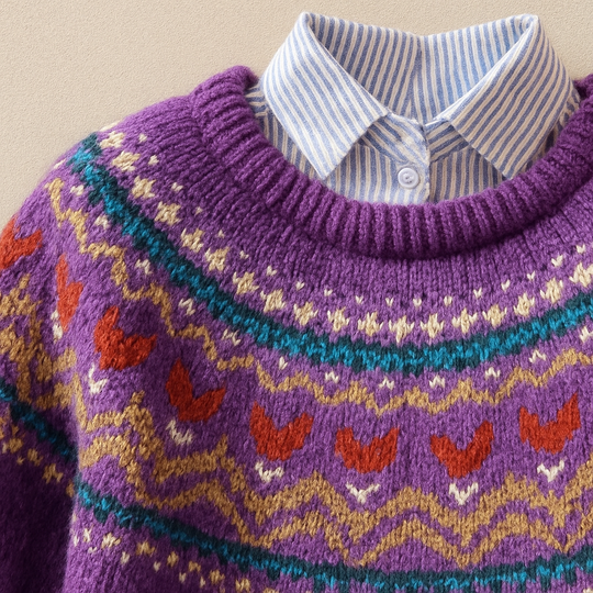 Iskandriaha | Klasyczny Vintage Sweter