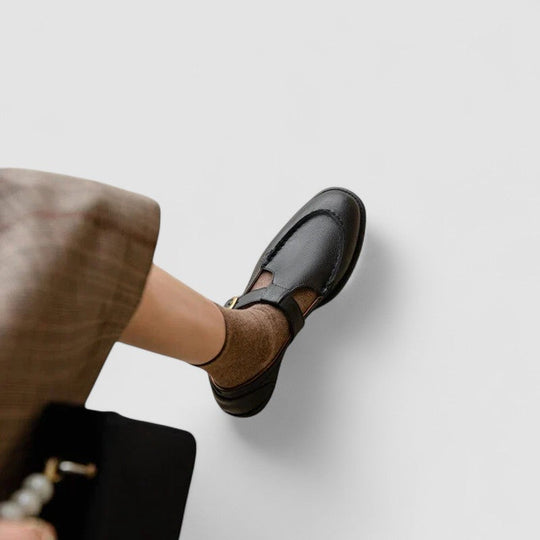 Zhelynne | Ortopedyczne buty Mary Jane z kwadratowym noskiem