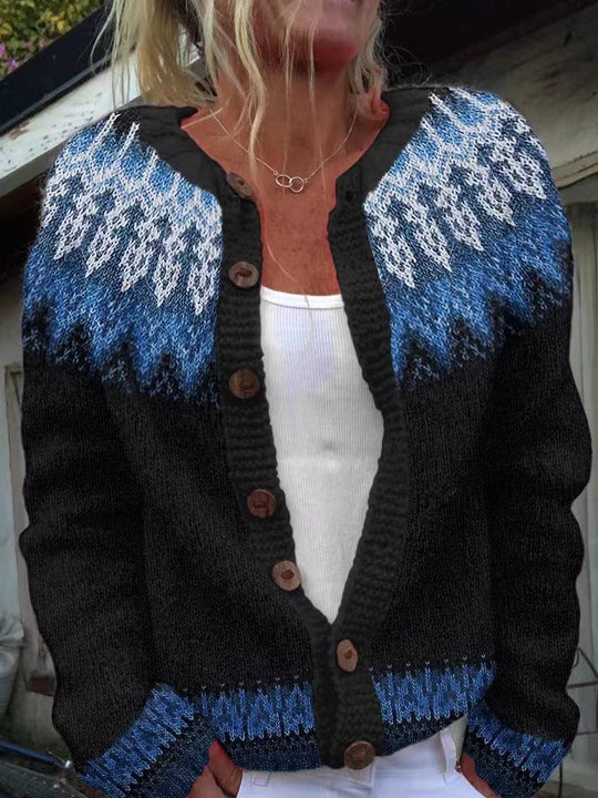 Givanna | Vintage Islandzki Sweter z Wełny