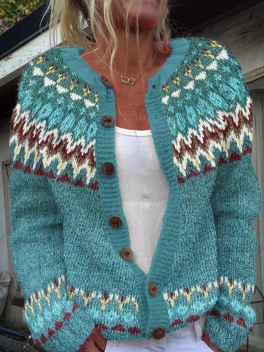 Serenity | Vintage Islandzki Sweter z Wełny