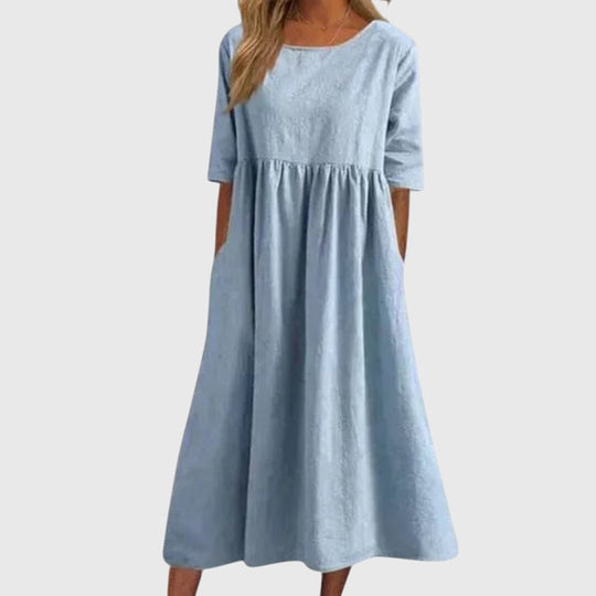 Haisley™ | Elegancka Sukienka z Krótkim Rękawem