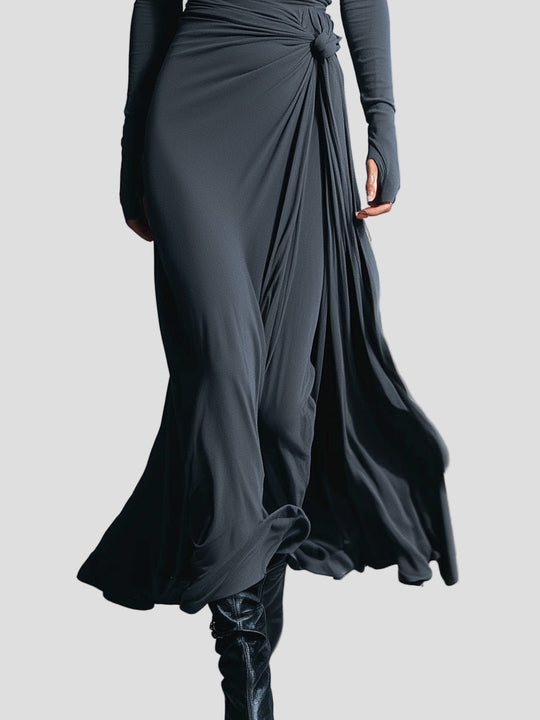 Anna | Elegancka Sukienka z Elastycznej Tkaniny i Efektem Modelującym