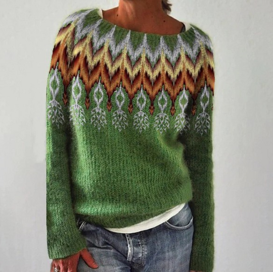 Sophia | Vintage Islandzki Sweter Wełniany
