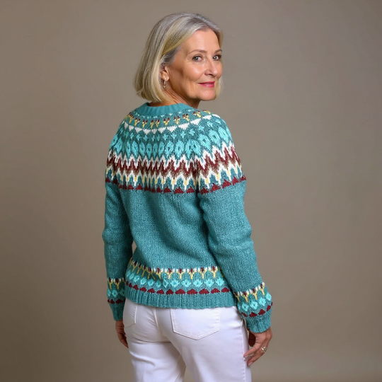 Serenity | Vintage Islandzki Sweter z Wełny