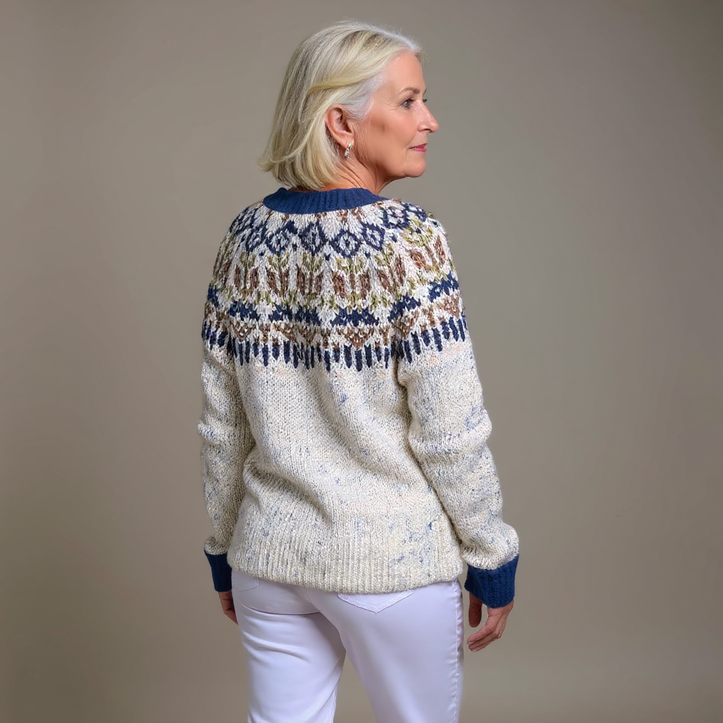 Hailey | Vintage Islandzki Kardigan z Wełny