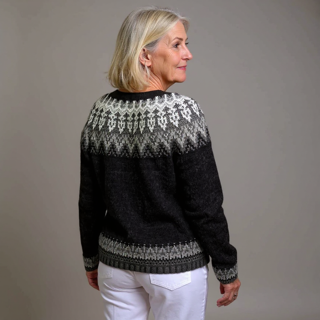Nevaeh | Vintage Islandzki Sweter z Wełny