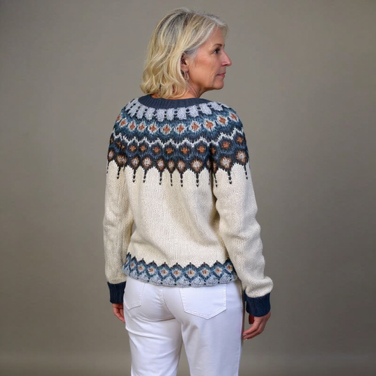 Kylie | Vintage Islandzki Sweter z Wełny