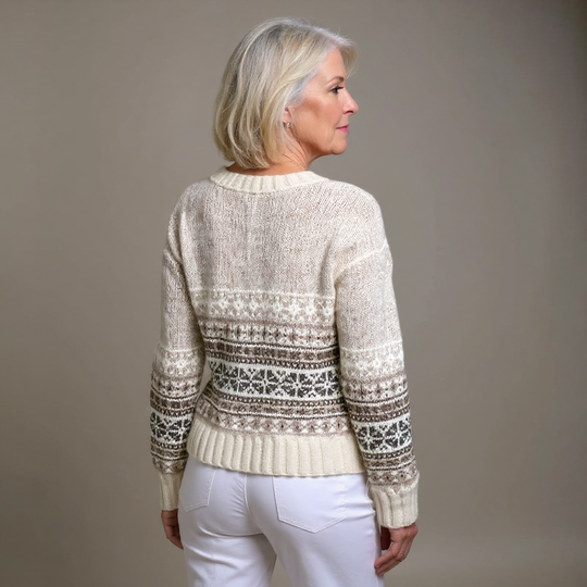 Amira | Vintage Islandzki Sweter z Wełny