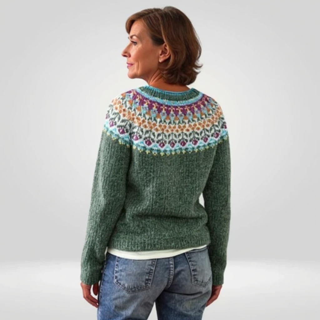 Brittany | Vintage Islandzki Sweter z Wełny