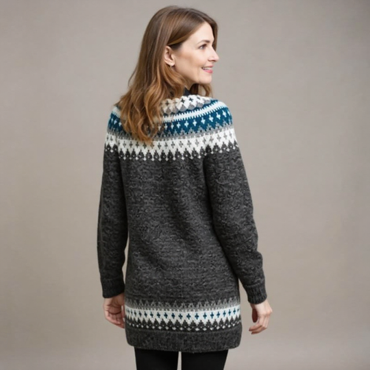 Althea | Vintage Islandzki Sweter Wełniany