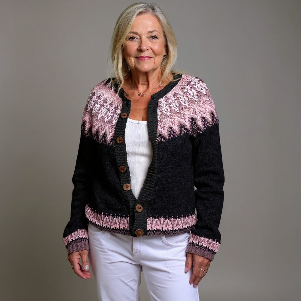 Lydia | Vintage Islandzki Sweter z Wełny