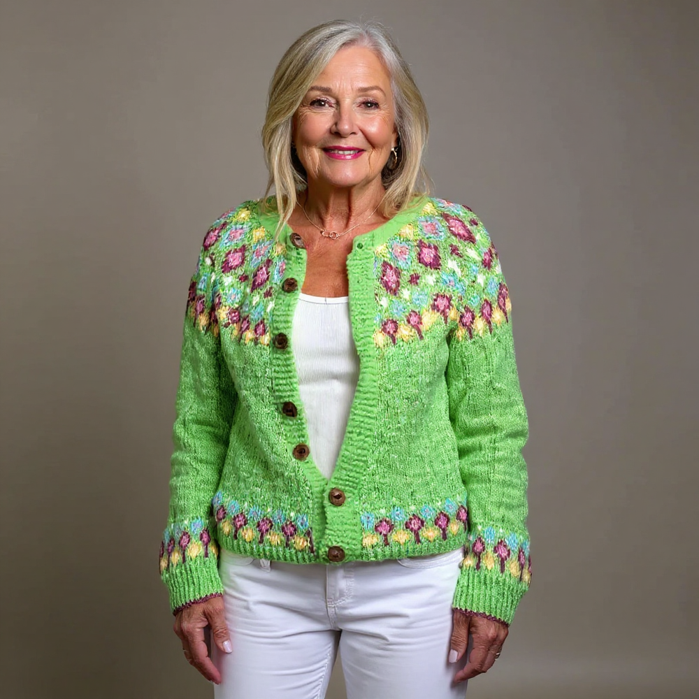 Rubie | Vintage Islandzki Sweter z Wełny