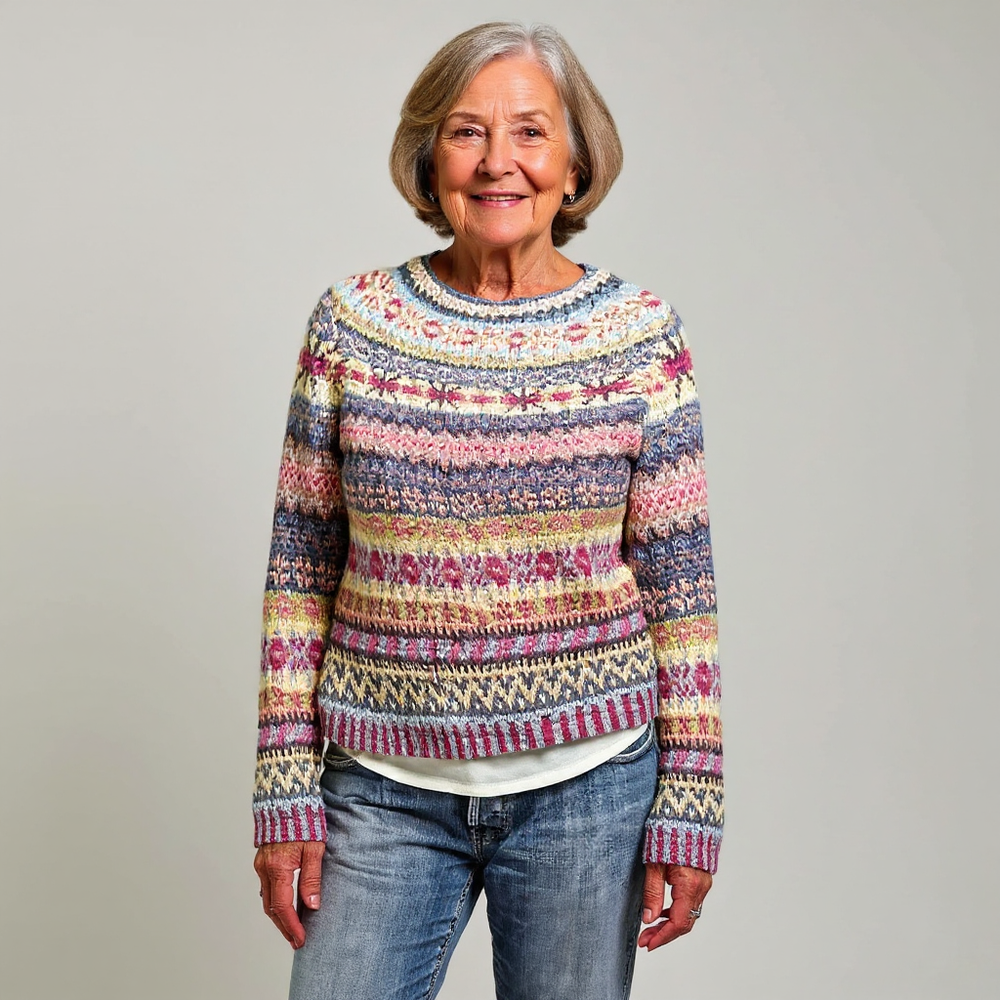 Zoey | Vintage Islandzki Sweter Wełniany