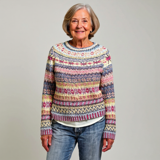 Zoey | Vintage Islandzki Sweter Wełniany