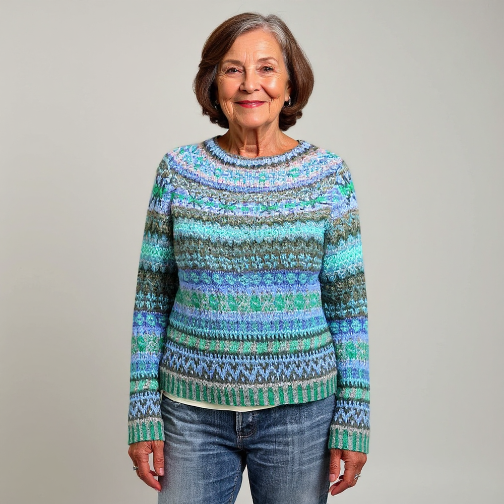 Audrey | Vintage Islandzki Sweter Wełniany