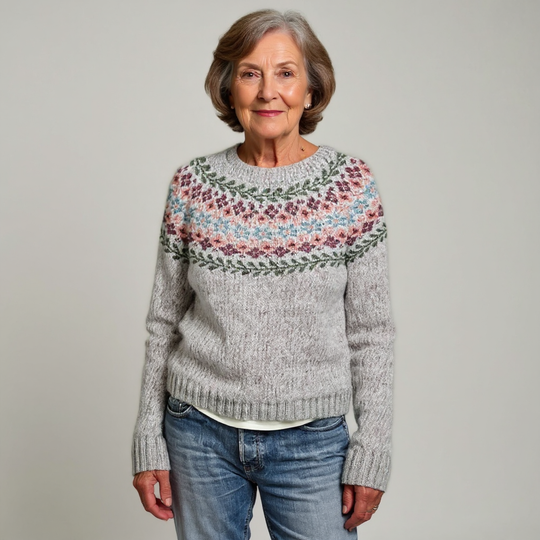 Bridget | Vintage Islandzki Sweter z Wełny