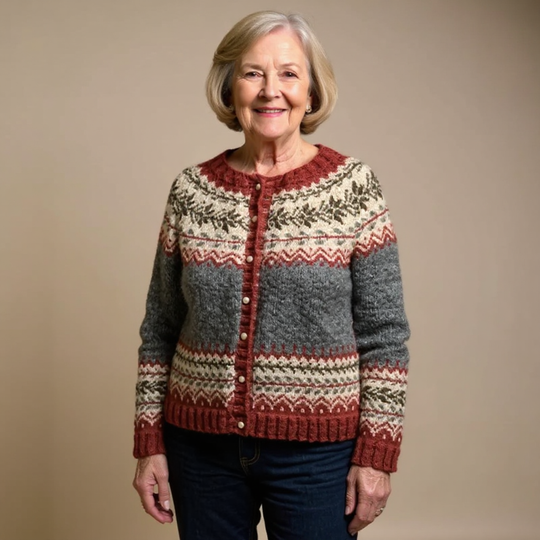 Atasha | Vintage Islandzki Sweter Wełniany