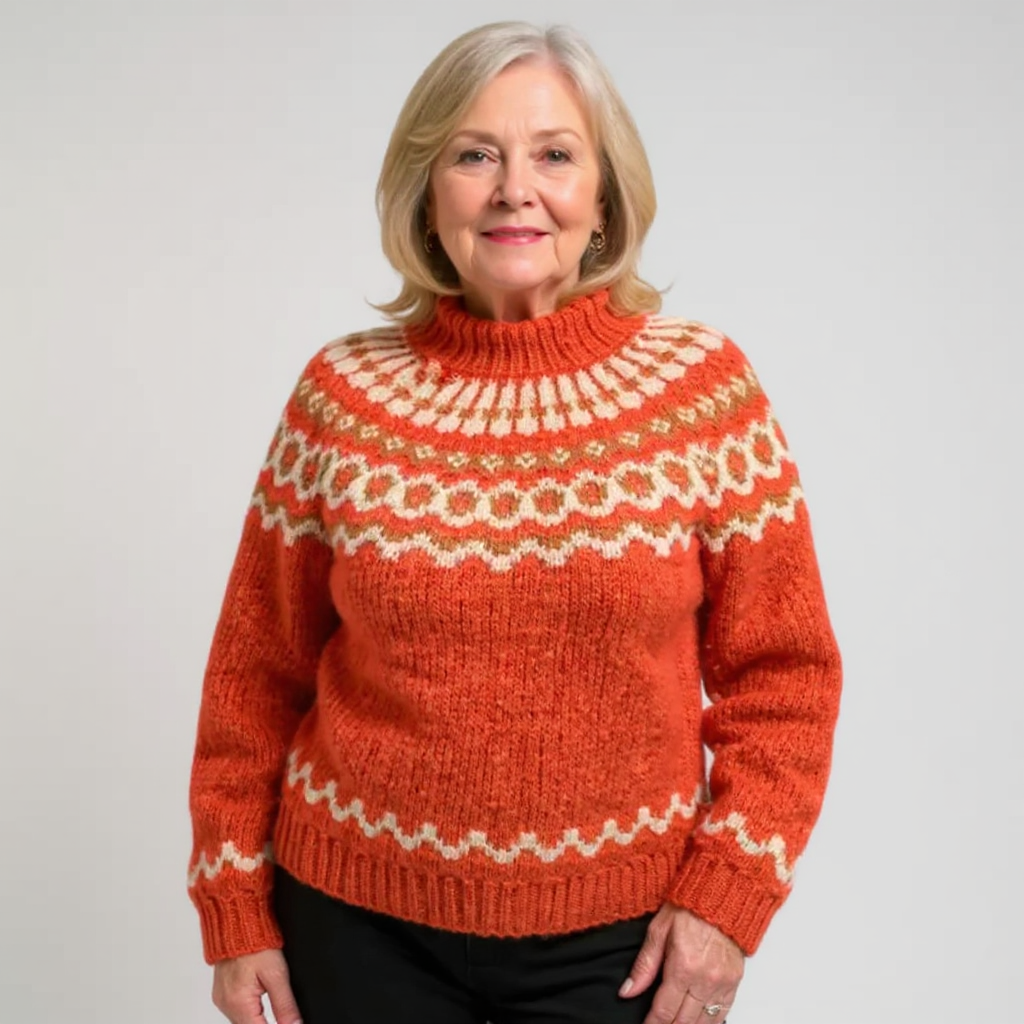Amara | Vintage Islandzki Sweter Wełniany