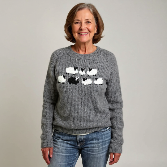 Ellie | Vintage Islandzki Sweter z Wełny