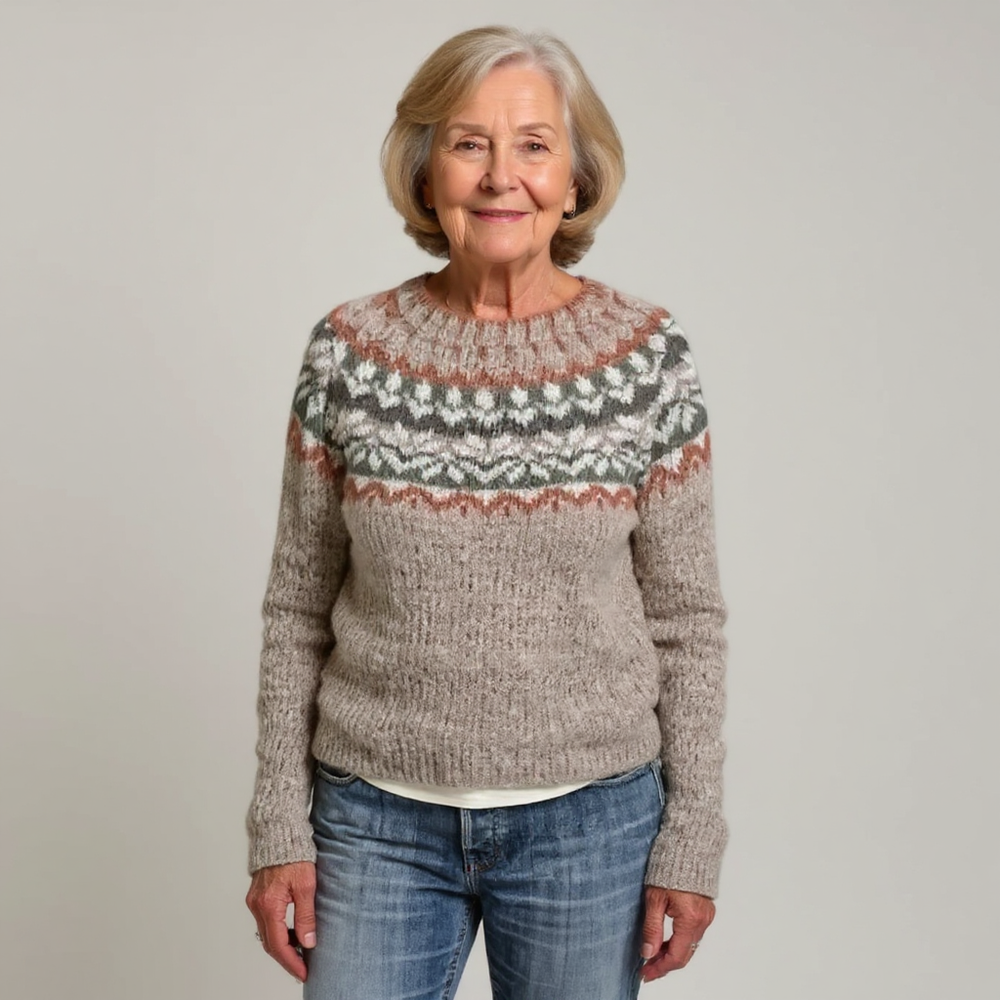 Olivia | Vintage Islandzki Sweter z Wełny