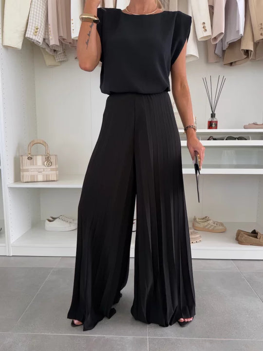 Jowita – Elegancki komplet top + spodnie